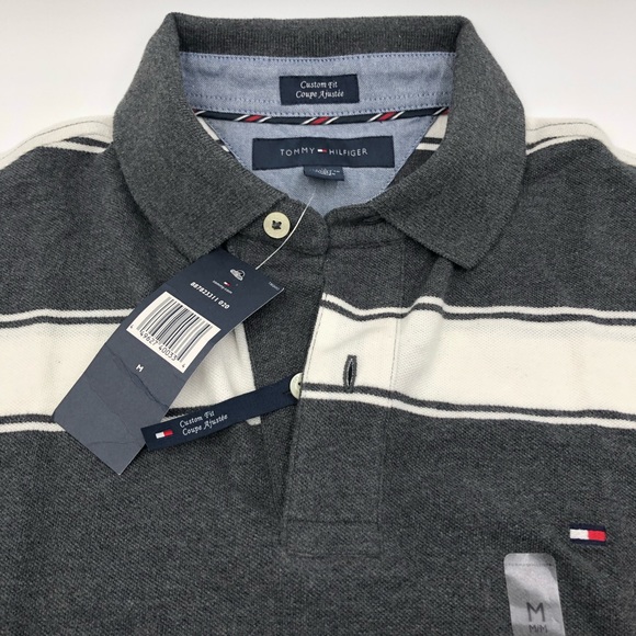 Tommy Hilfiger Mens Custom Fit L/S Polo Size: M - Picture 2 of 7